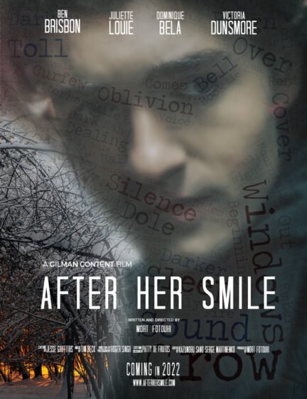 After Her Smile Movie Poster with man's face